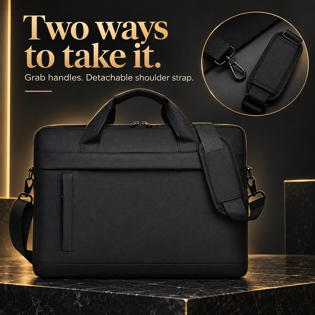 Avontic WorkForce Transit — Grab handles and detachable shoulder strap