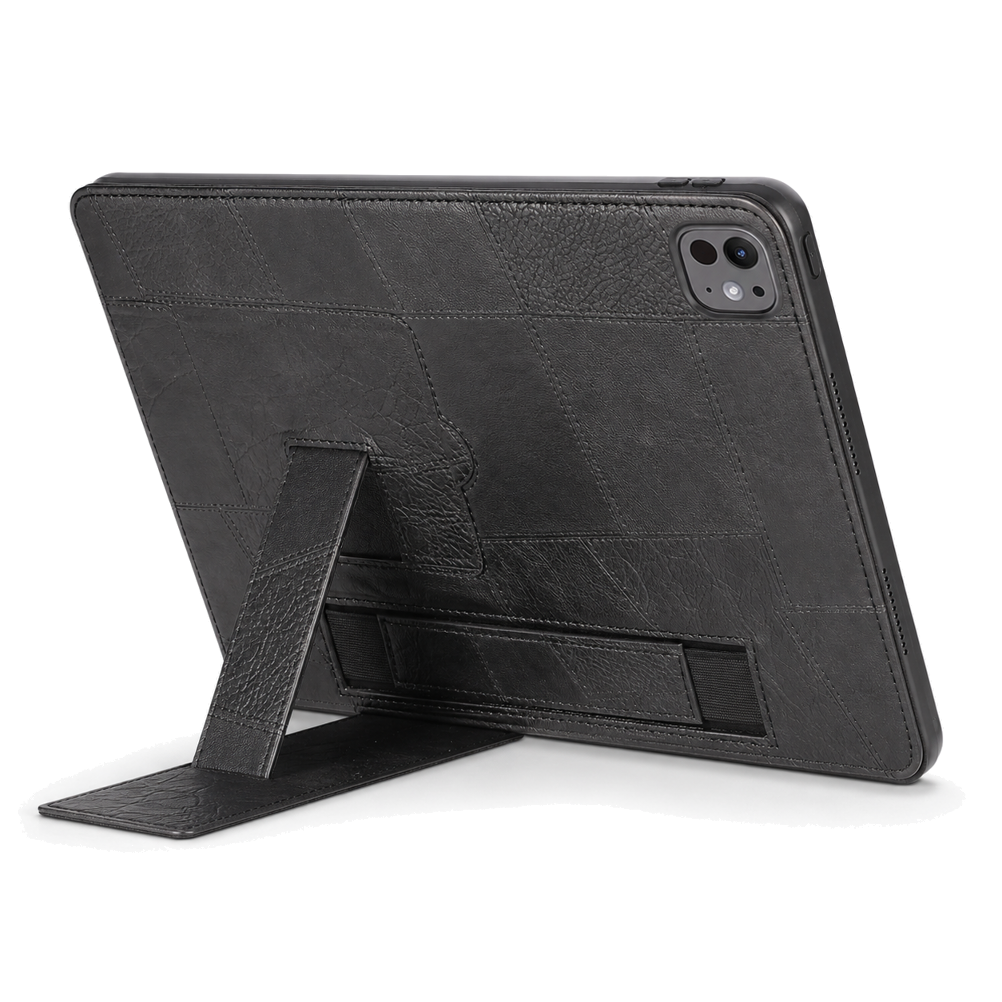CrestFolio ExecutiveGrip Leather-Finish Hand-Strap Case for iPad — product view 2