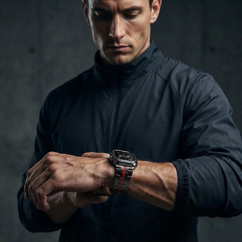 TitaniumGuard Ascend Series – Titanium Band & Protective Case for Apple Watch Ultra & Series 11/10/9/8/7