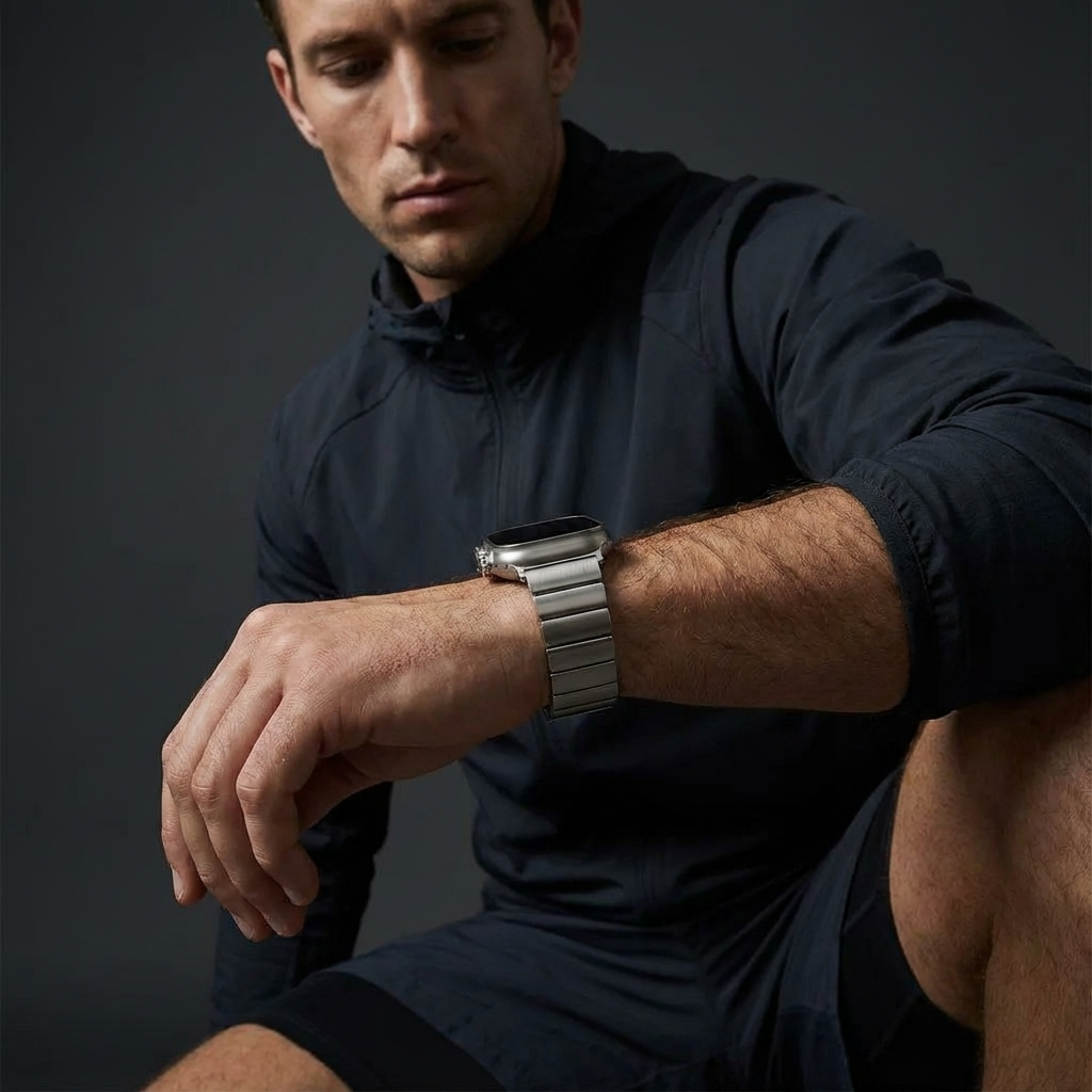 TitaniumBoss Diesel Magnetic Band for Apple Watch Ultra – Sleek Design with Adjustable Buckle