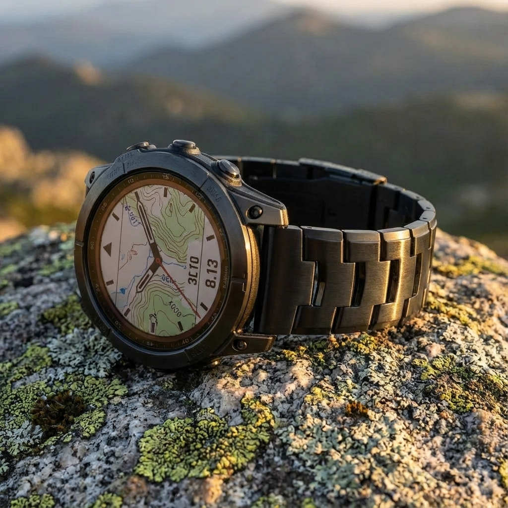 GarminGuard Titanium Elite Band – Precision Crafted for Garmin 22mm 26mm