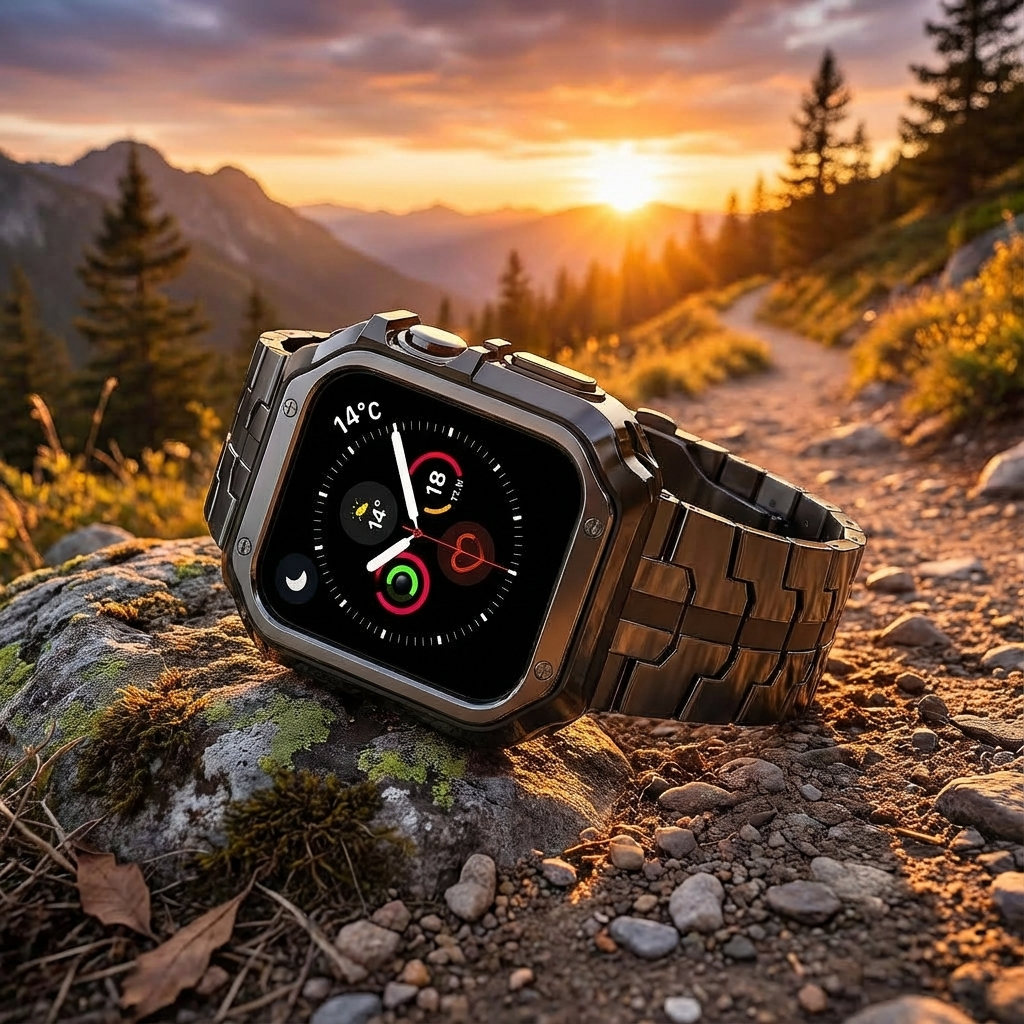 TitaniumGuard Ascend Series – Titanium Band & Protective Case for Apple Watch Ultra & Series 11/10/9/8/7