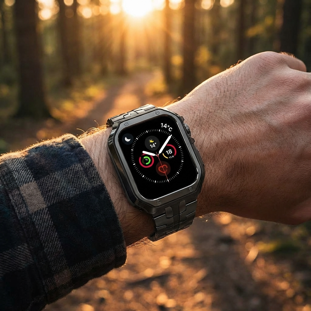 TitaniumGuard Ascend Series – Titanium Band & Protective Case for Apple Watch Ultra & Series 11/10/9/8/7