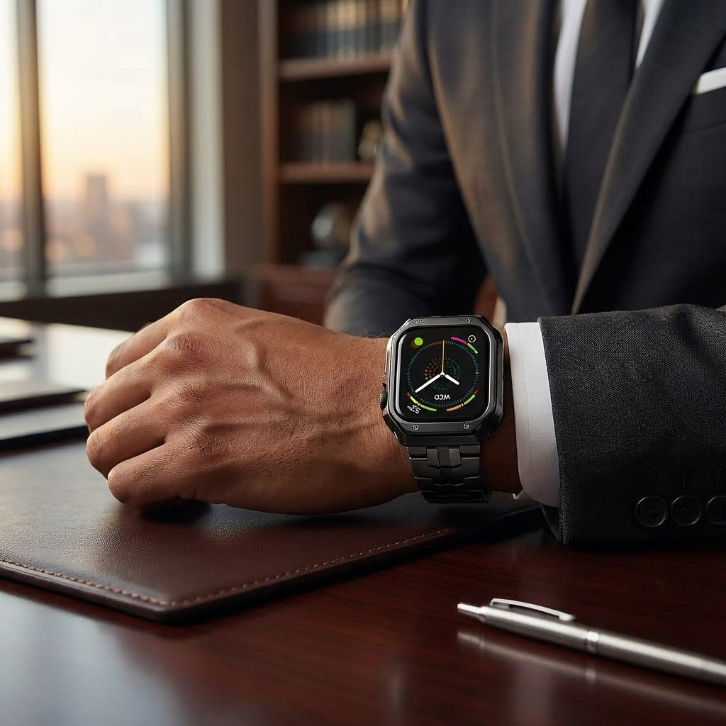 Infinity Series — Titanium Band & Armor Case for Apple Watch