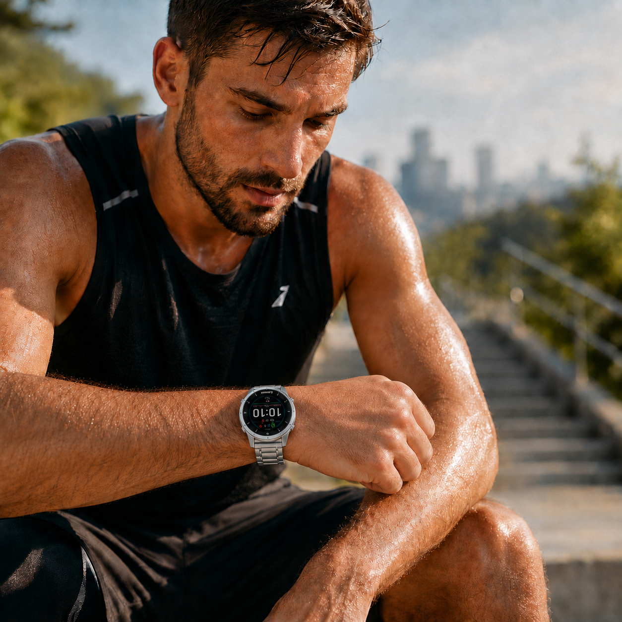 TitanForge Pro Titanium Elite Band for Garmin