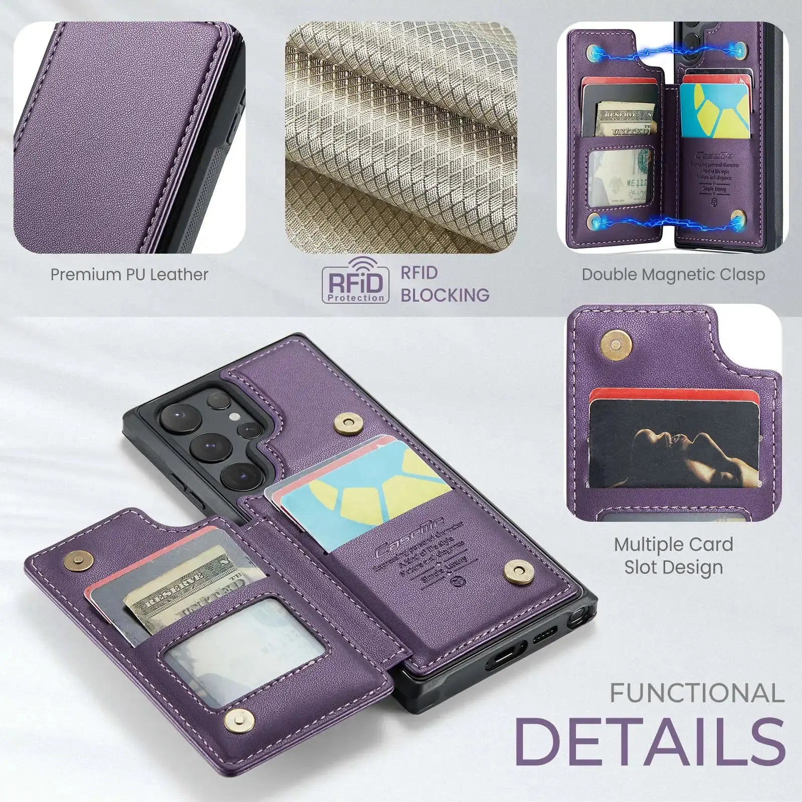 RoyalLeather SecureHold Series For Samsung Galaxy S24 | S24 Plus | S24 Ultra — product view 3