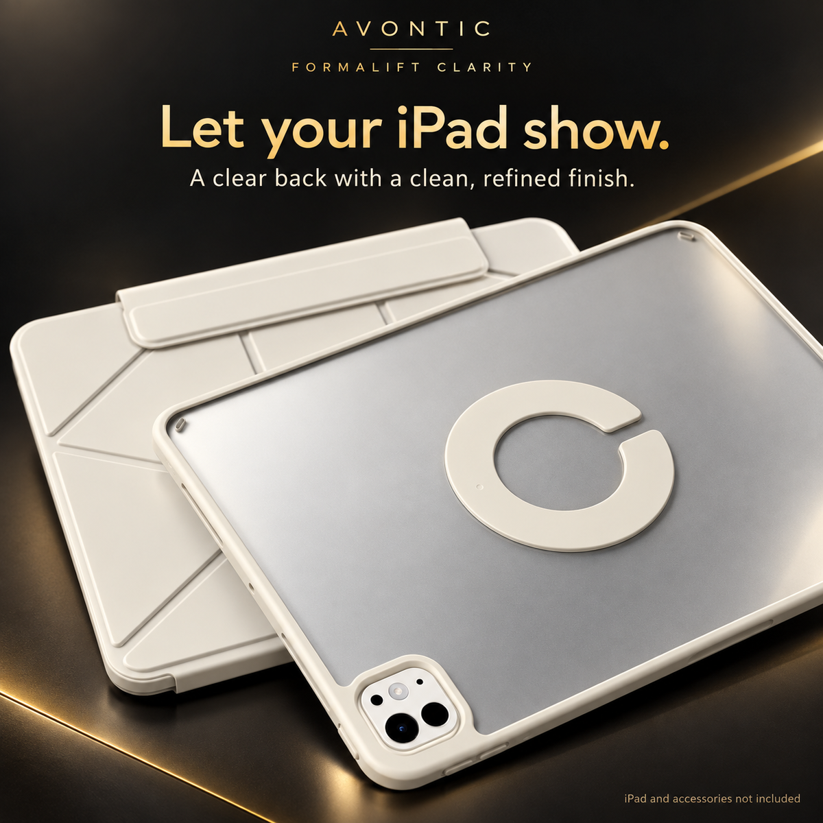 Avontic FormaLift Clarity magnetic stand iPad case feature-03