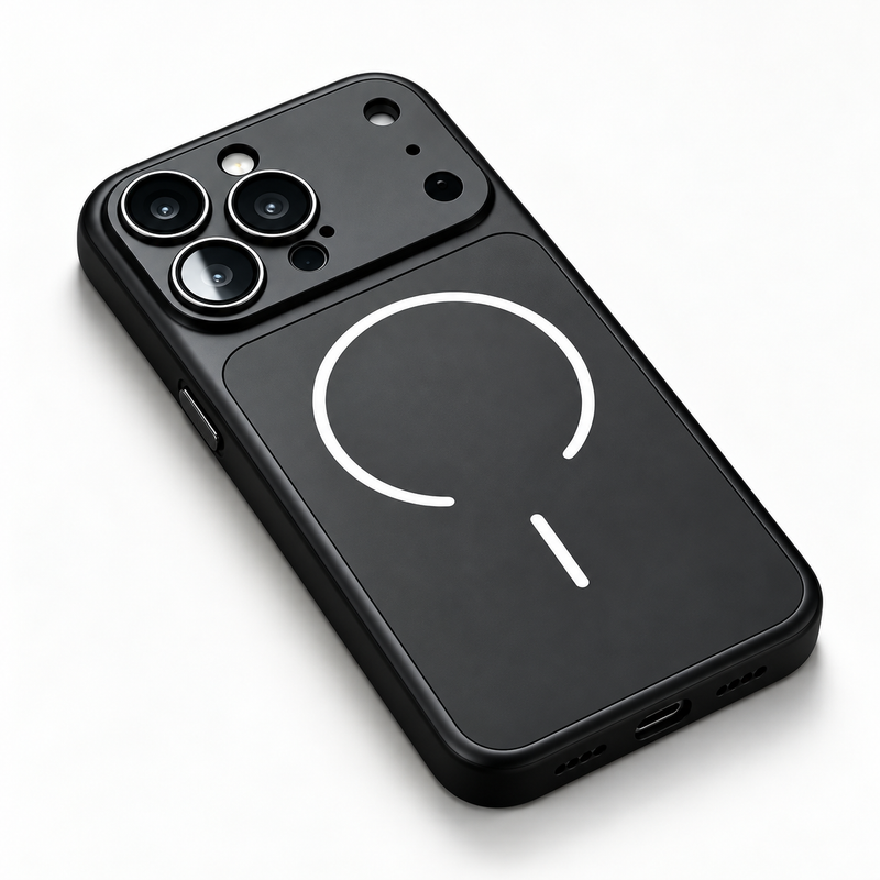 LumaEdge magnetic phone case in Black; model-specific design varies
