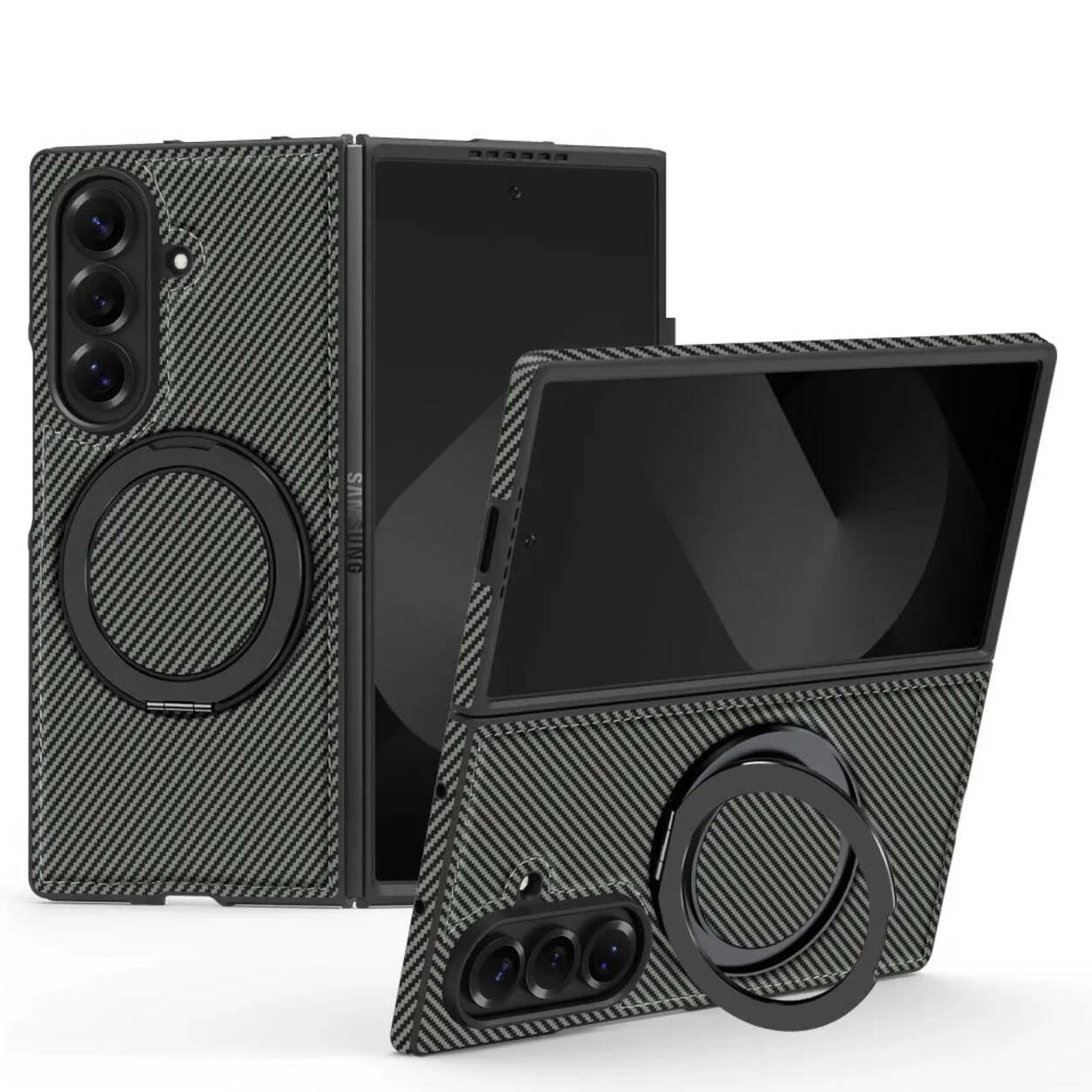 RhinoGuard CarbonArc — Samsung Galaxy Z Fold MagSafe Stand Case — product view 9