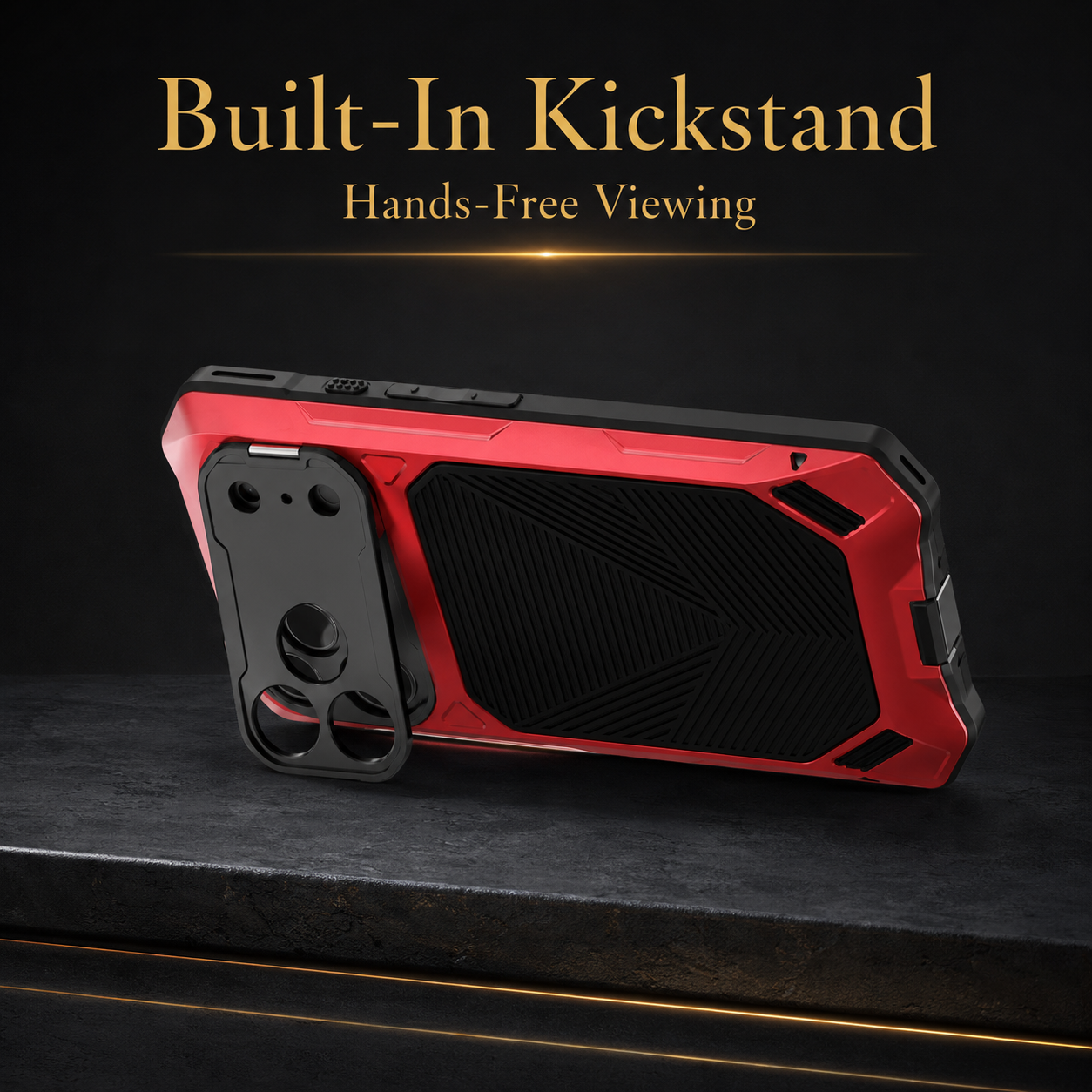 RhinoGuard Regent — iPhone 17 Series & iPhone Air Metal Case with Built-In Screen Defense — product view 5