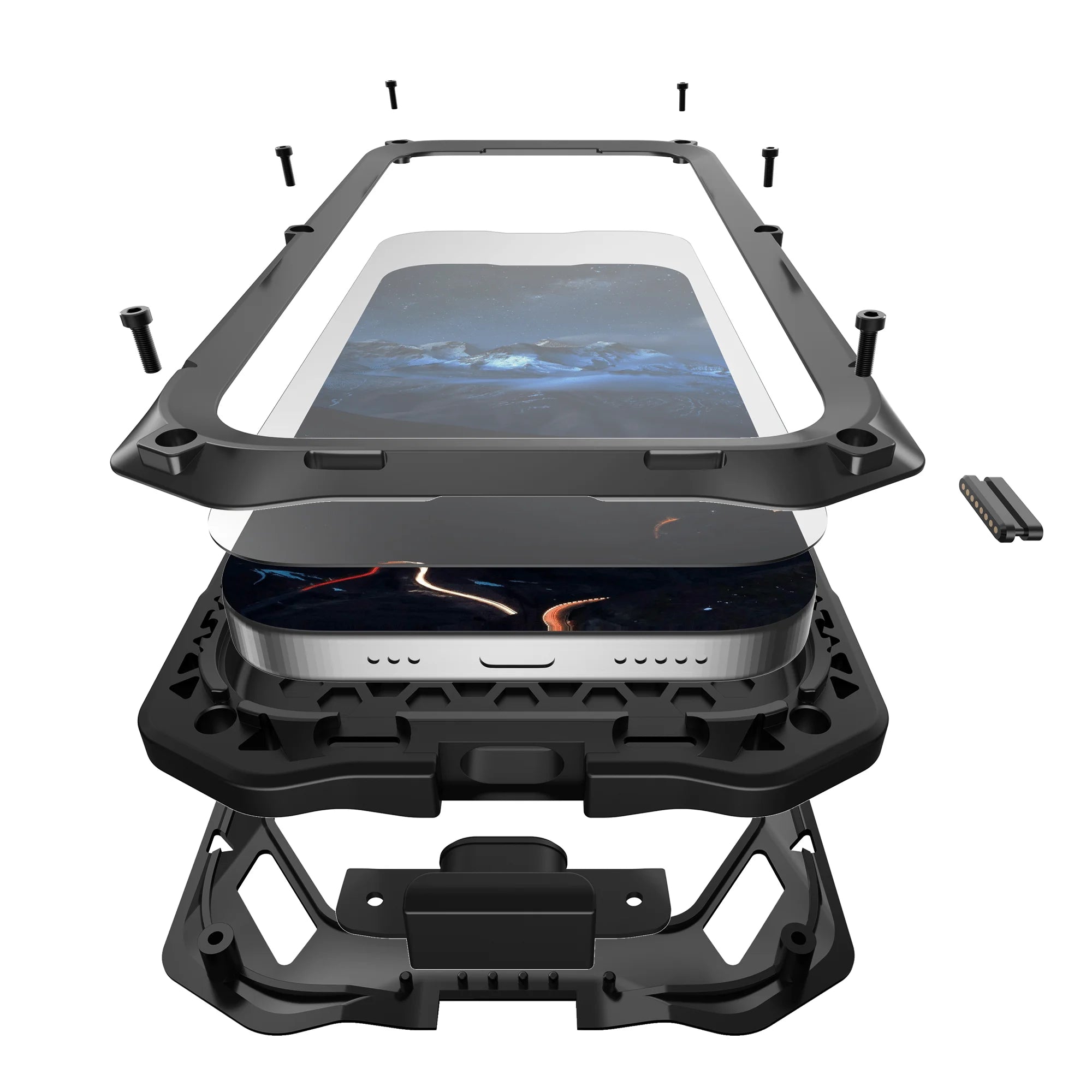RhinoGuard Regent — iPhone 17 Series & iPhone Air Metal Case with Built-In Screen Defense — product view 11