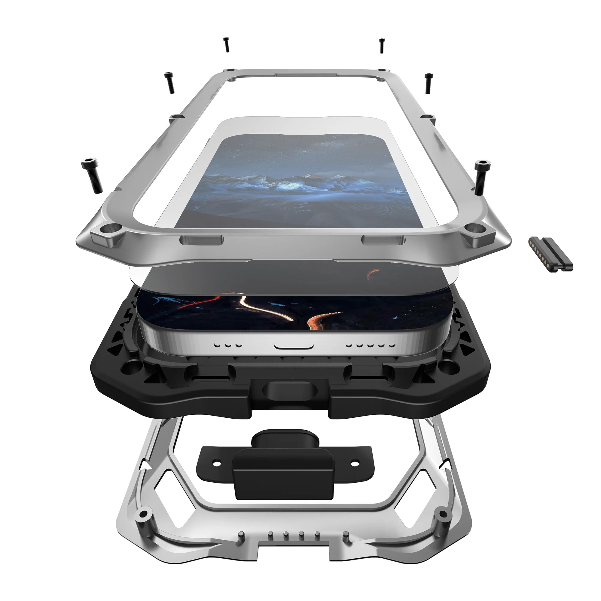 RhinoGuard Regent — iPhone 17 Series & iPhone Air Metal Case with Built-In Screen Defense — product view 8