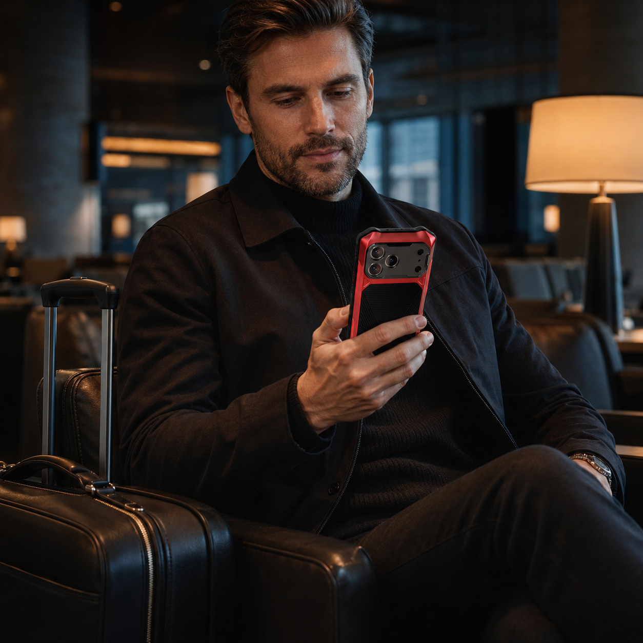 RhinoGuard Regent — iPhone 17 Series & iPhone Air Metal Case with Built-In Screen Defense — product view 7