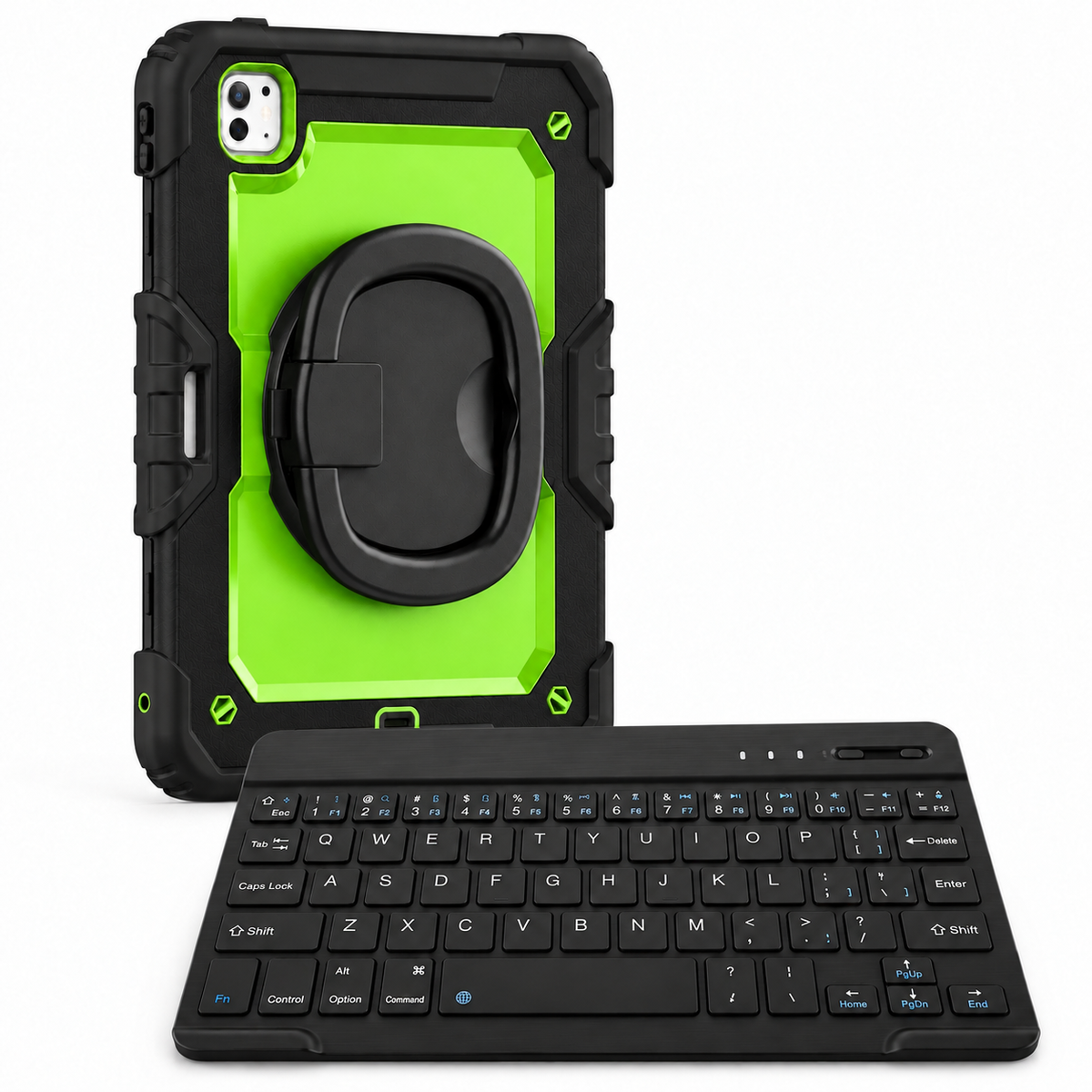 RhinoGuard Traverse 360 workforce black green with black ring handle; model-specific case openings vary.
