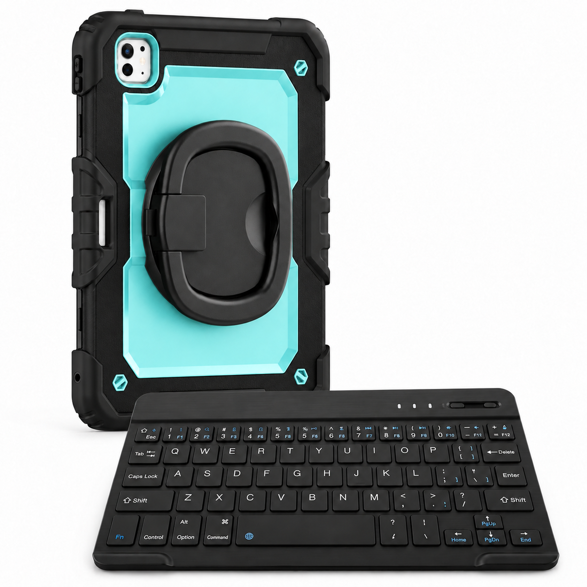 RhinoGuard Traverse 360 workforce black light blue with black ring handle; model-specific case openings vary.