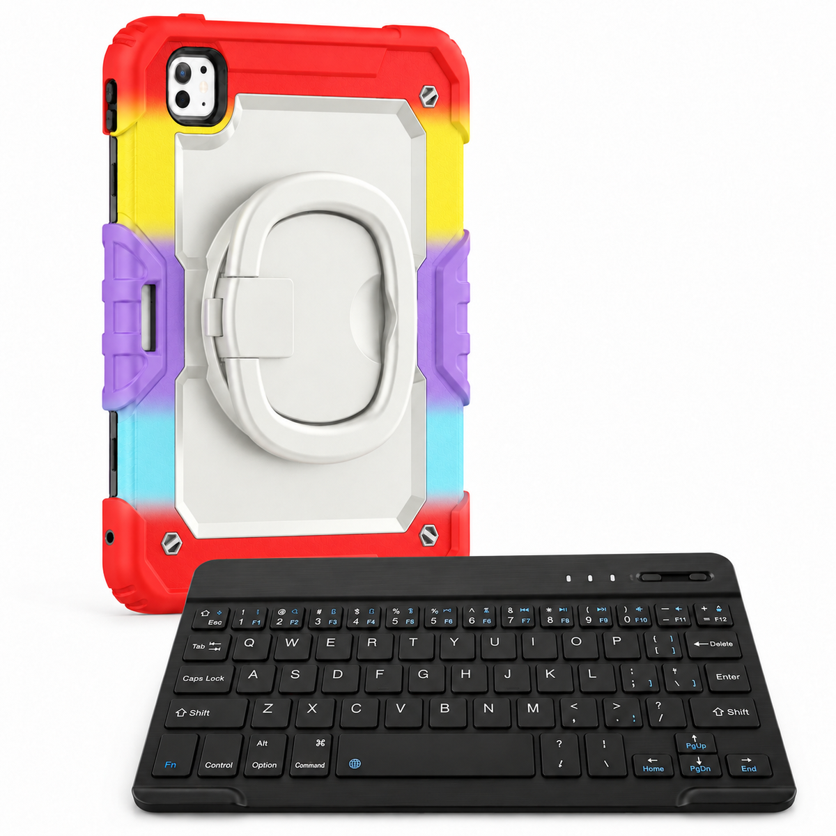 RhinoGuard Traverse 360 workforce rainbow red bundle with white ring handle; case openings vary by selected model.