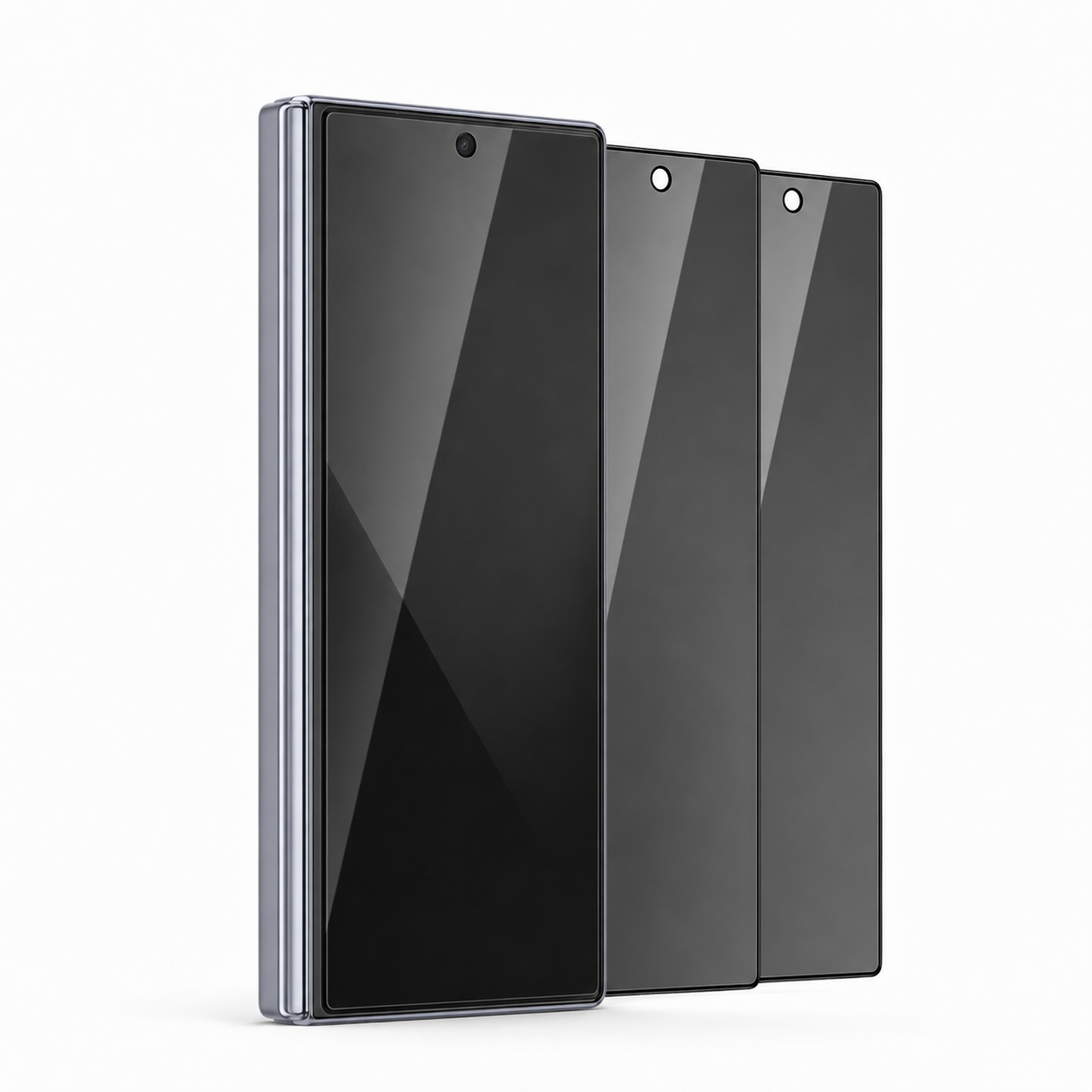 StealthGuard Pro 3-Pack Privacy Glass — Galaxy Z Fold 8 Ultra, Fold 8 & Fold 7 — product view 2