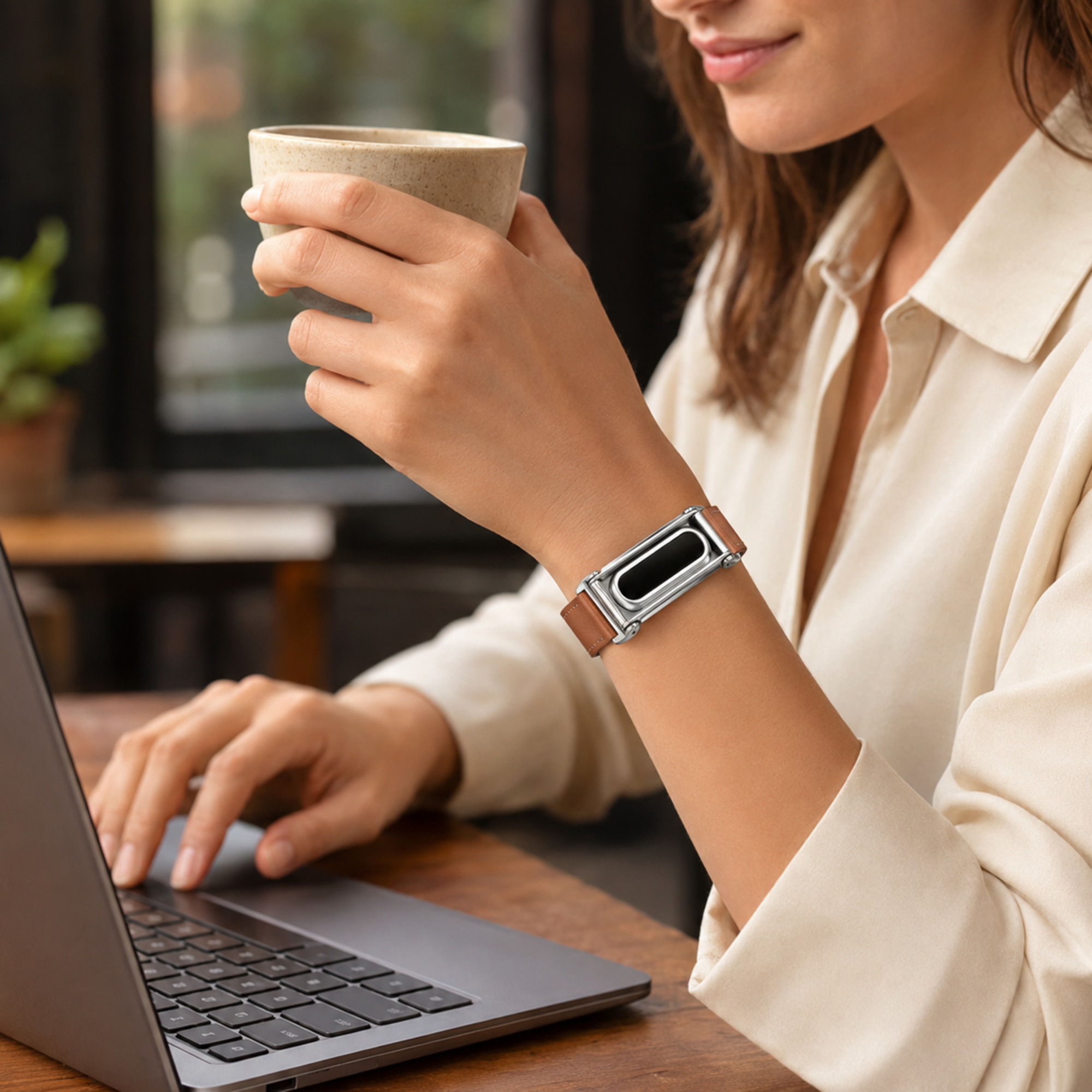 AeroHide Signature Case Band for Fitbit Air – Microfiber Leather — product view 5