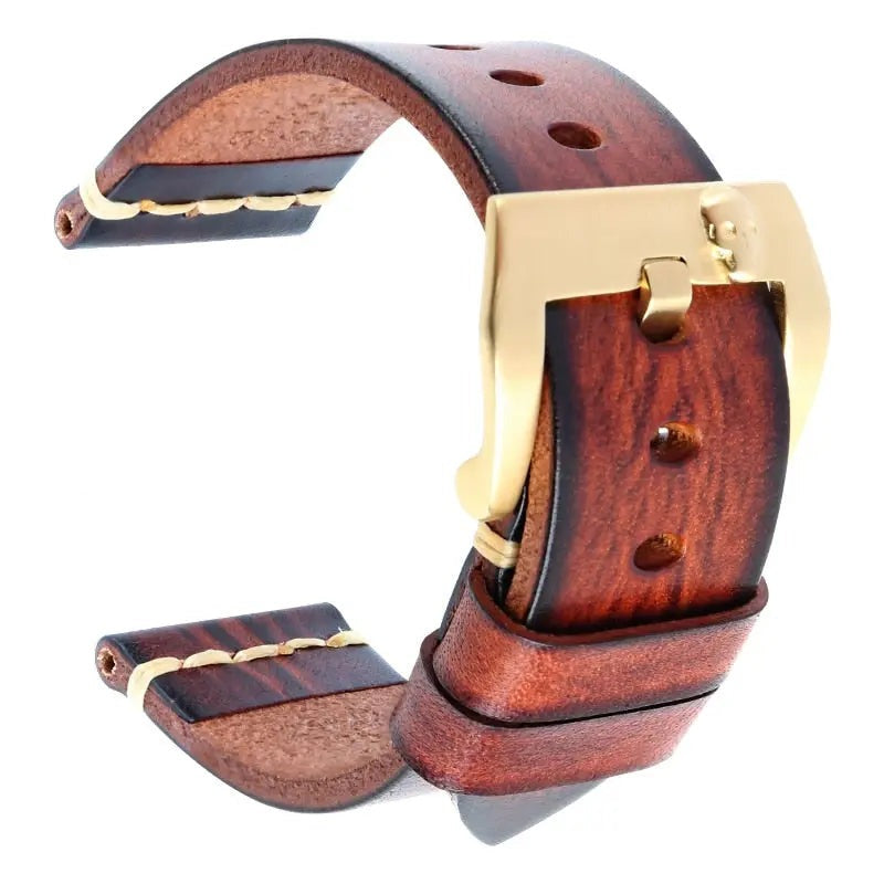 Vintage Italian Cow Leather Watchband - Avontic