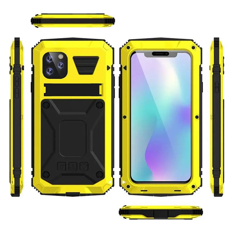 iPhone X XS Max XR Case 360 Full Military Grade Metal Aluminum Armor - Pinnacle Luxuries