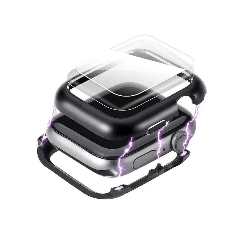 Ultimate Steel Case Tempered Glass Screen Protection For Apple Watch - Avontic