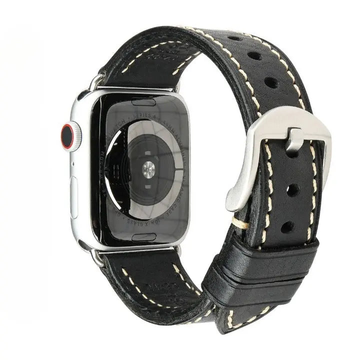 Italian Calfskin Genuine Leather Band For Apple Watch - Pinnacle Luxuries