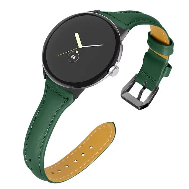 Pinnacle Slim Modern Leather Loop Band For Pixel Watch - Pinnacle Luxuries