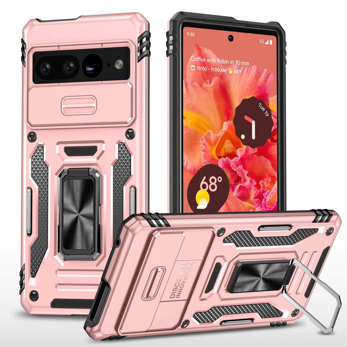 Avontic Kickstand Ring Shockproof Case For Google Pixel 7 Pro - Avontic