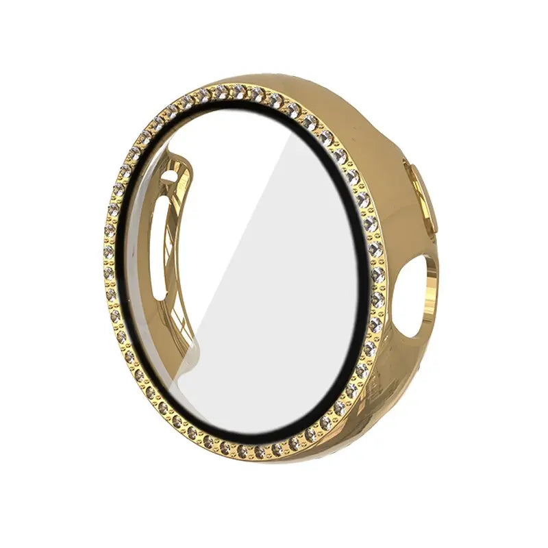 Diamond Case+Glass for Google Pixel Watch Strap PC Bumper Screen Protector Full Bling Cover for Google Pixel Watch Accessories - Pinnacle Luxuries