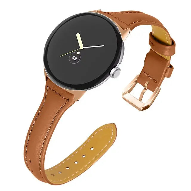 Pinnacle Slim Modern Leather Loop Band For Pixel Watch - Pinnacle Luxuries