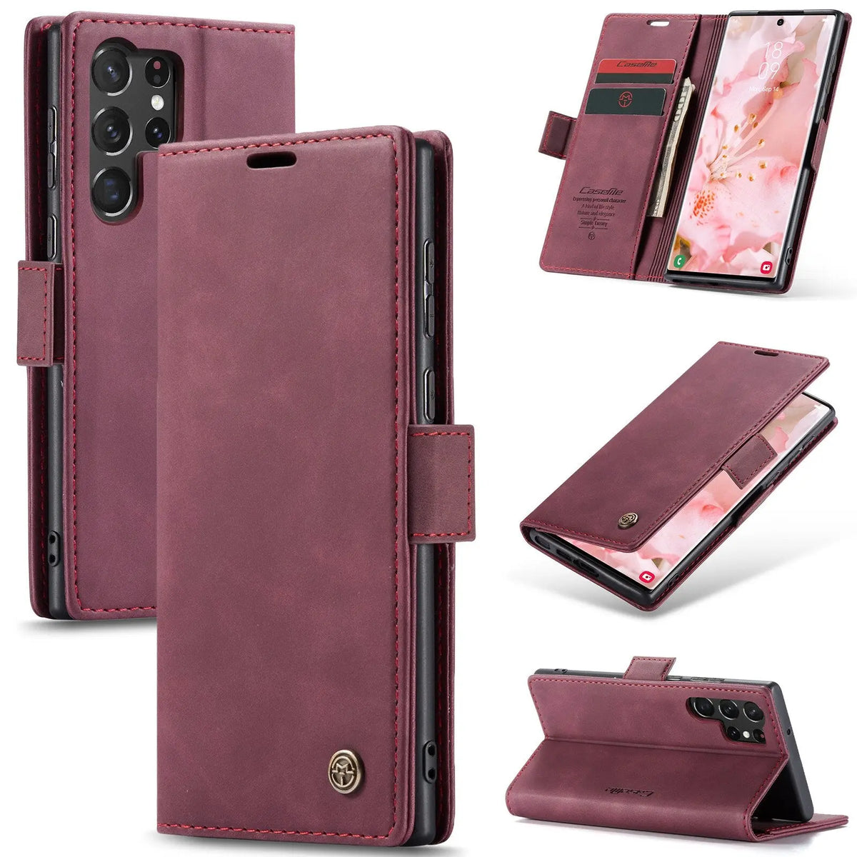 Avontic Premium Leather Wallet Case Samsung Galaxy S23 Ultra - Avontic