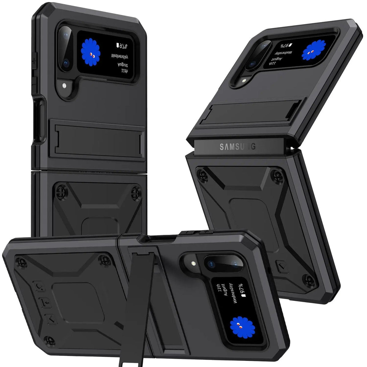 Heavy Duty Military Grade Case For Samsung Galaxy Z Flip 3 Flip 4 - Avontic
