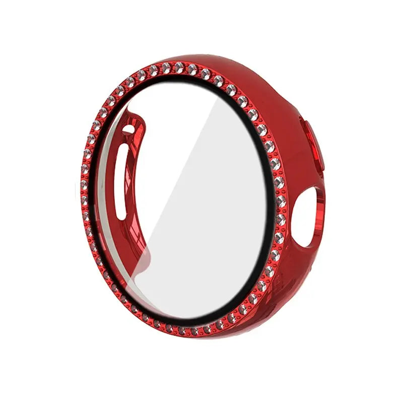 Diamond Case+Glass for Google Pixel Watch Strap PC Bumper Screen Protector Full Bling Cover for Google Pixel Watch Accessories - Pinnacle Luxuries