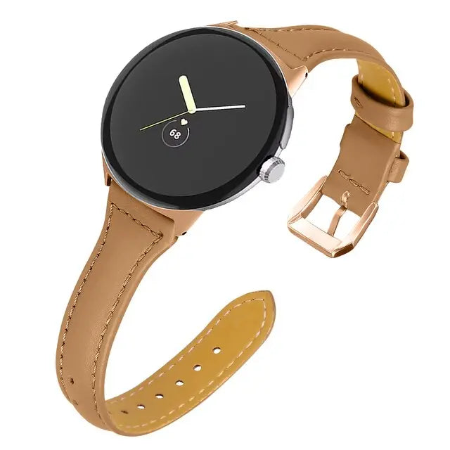 Pinnacle Slim Modern Leather Loop Band For Pixel Watch - Pinnacle Luxuries