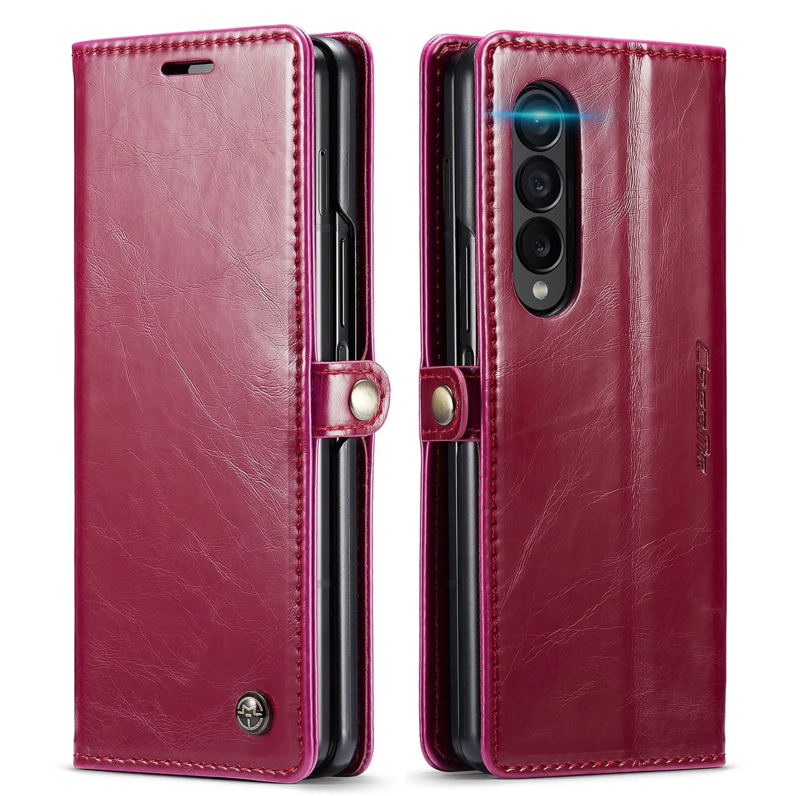 Premium Leather Wallet Case For Samsung Galaxy Z Fold 4 - Pinnacle Luxuries