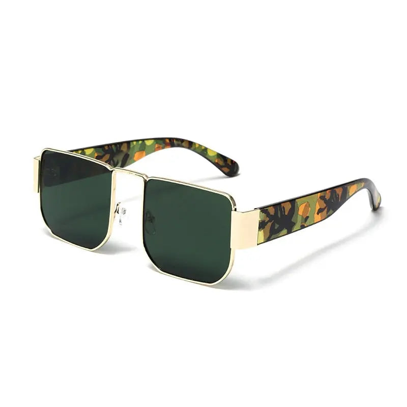 Vintage Square Frame Fly Boy Sunglasses - Pinnacle Luxuries
