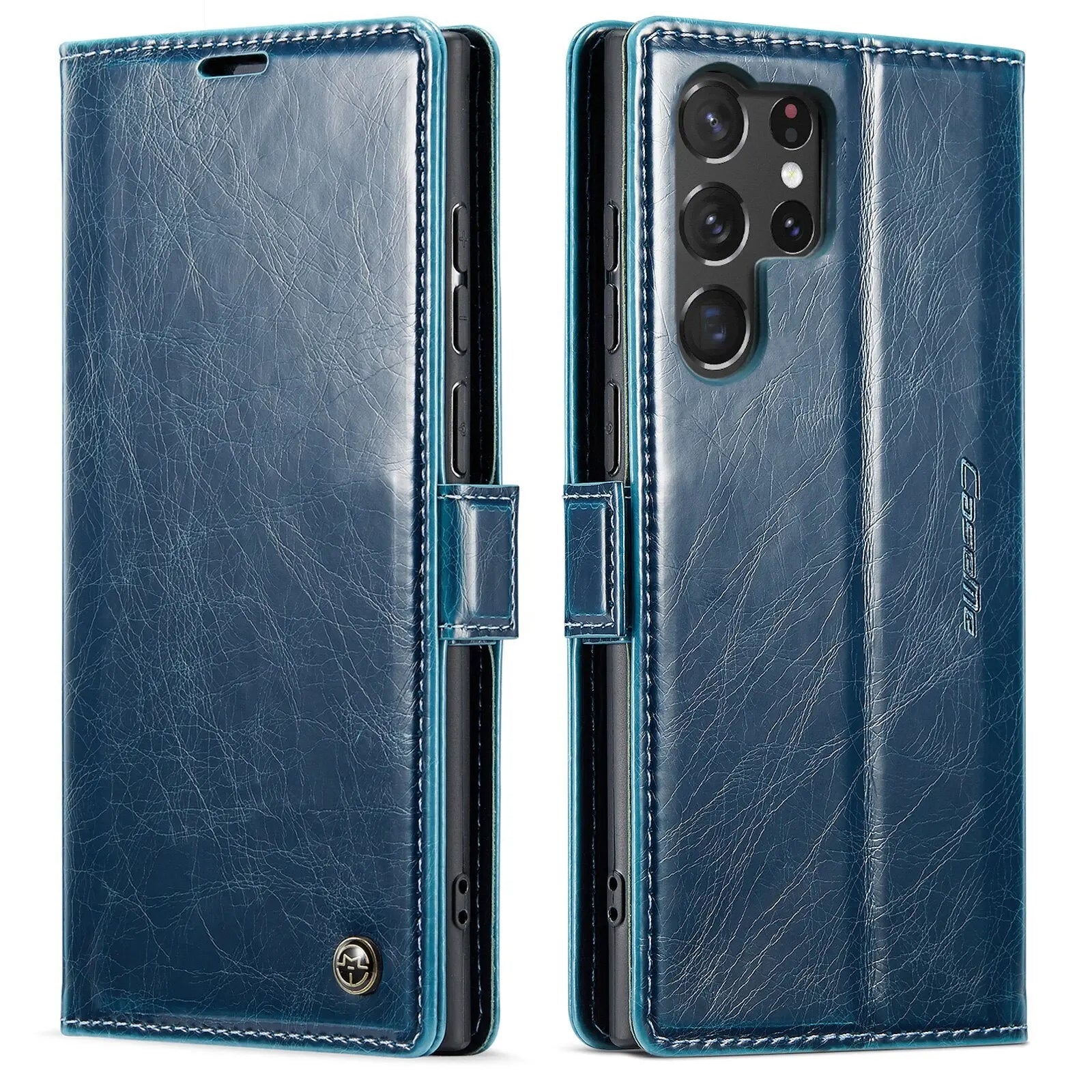 Pinnacle Premium Leather Wallet Case For Samsung Galaxy S23 Ultra - Pinnacle Luxuries