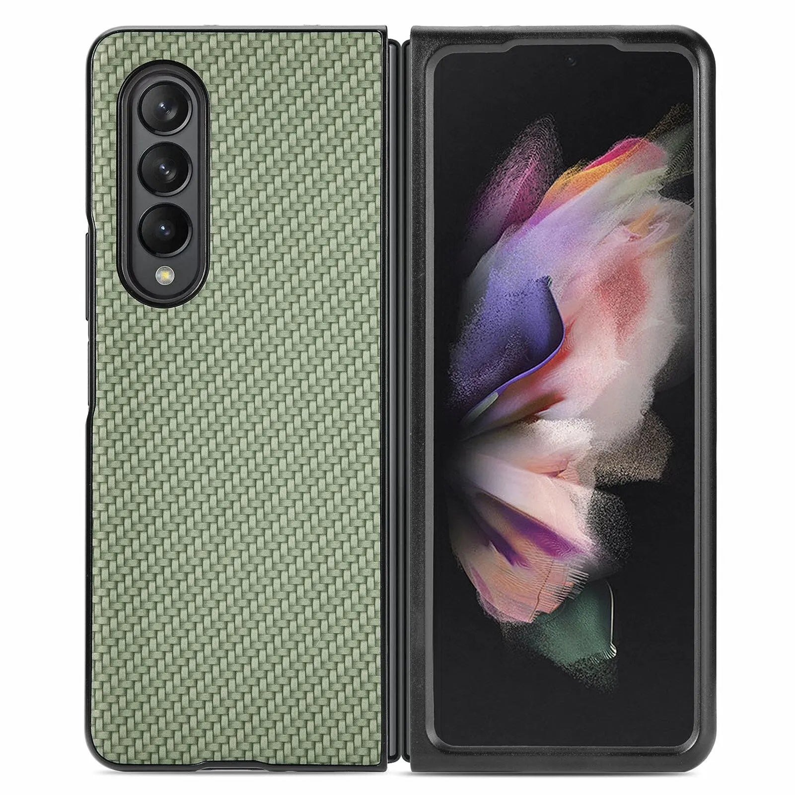 Pinnacle Carbon Fiber Case For Samsung Galaxy Z Fold 4 Fold 3 - Pinnacle Luxuries