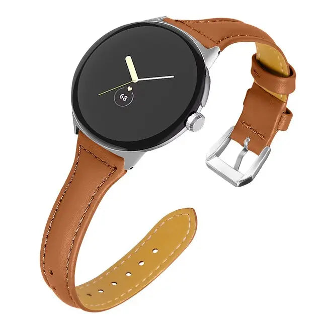 Pinnacle Slim Modern Leather Loop Band For Pixel Watch - Pinnacle Luxuries