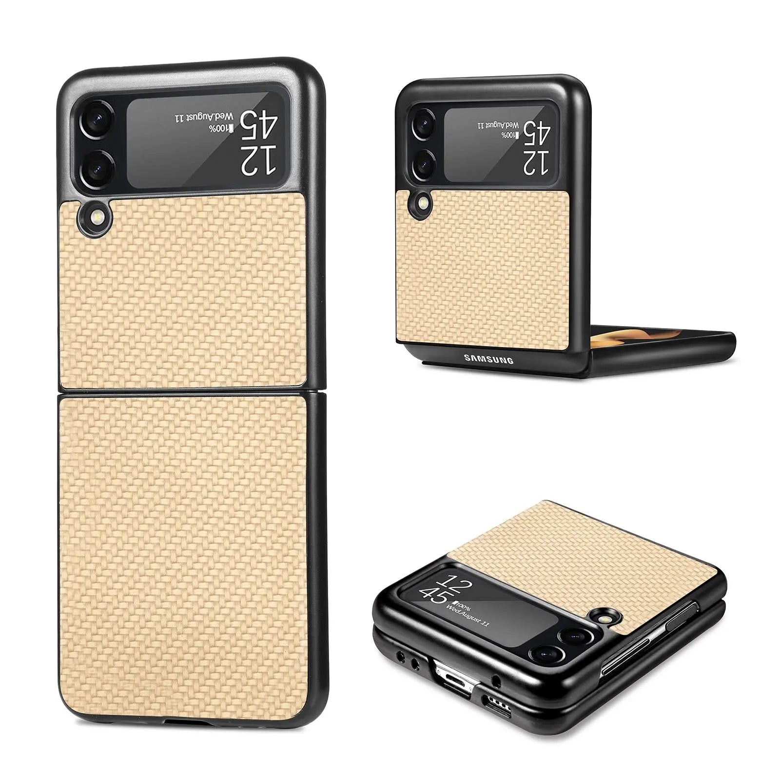 Ultra Thin Carbon Fiber Case For Samsung Galaxy Z Flip Phone - Pinnacle Luxuries