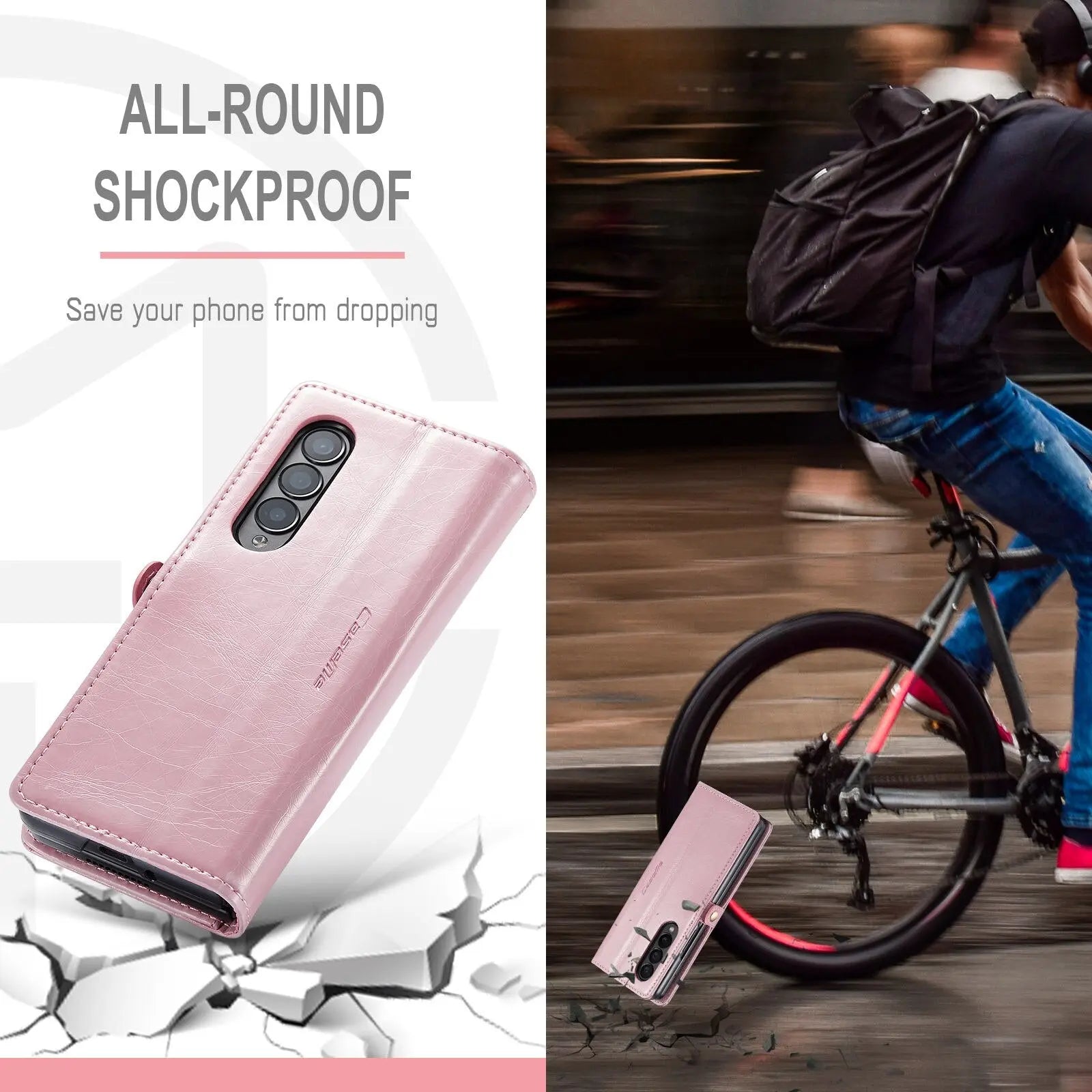 Premium Leather Wallet Case For Samsung Galaxy Z Fold 4 - Pinnacle Luxuries