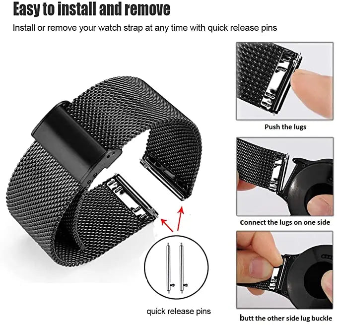 Premium Pinnacle Steel Band For Amazfit GTR 4 Smartwatch - Pinnacle Luxuries