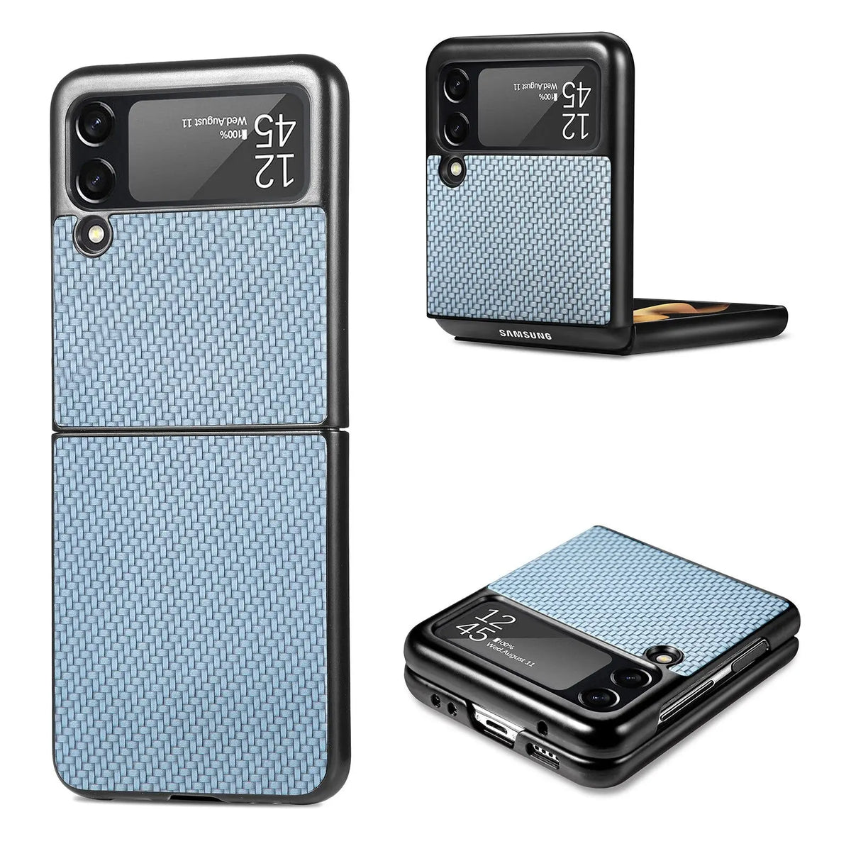 Ultra Thin Carbon Fiber Case For Samsung Galaxy Z Flip Phone - Avontic