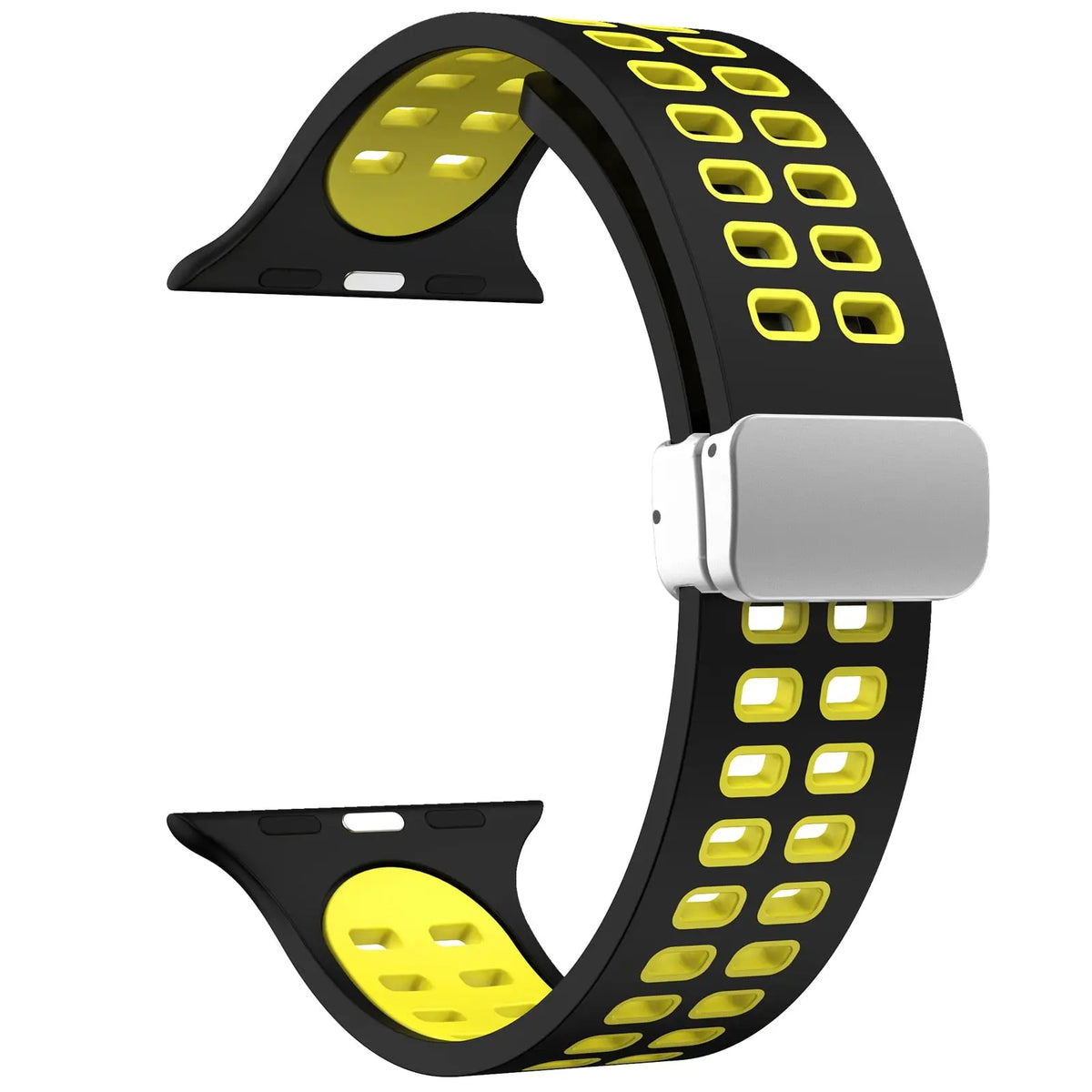 MagSport Silicone Band: Magnetic Metal Buckle Sport Band for Apple Watch - Avontic