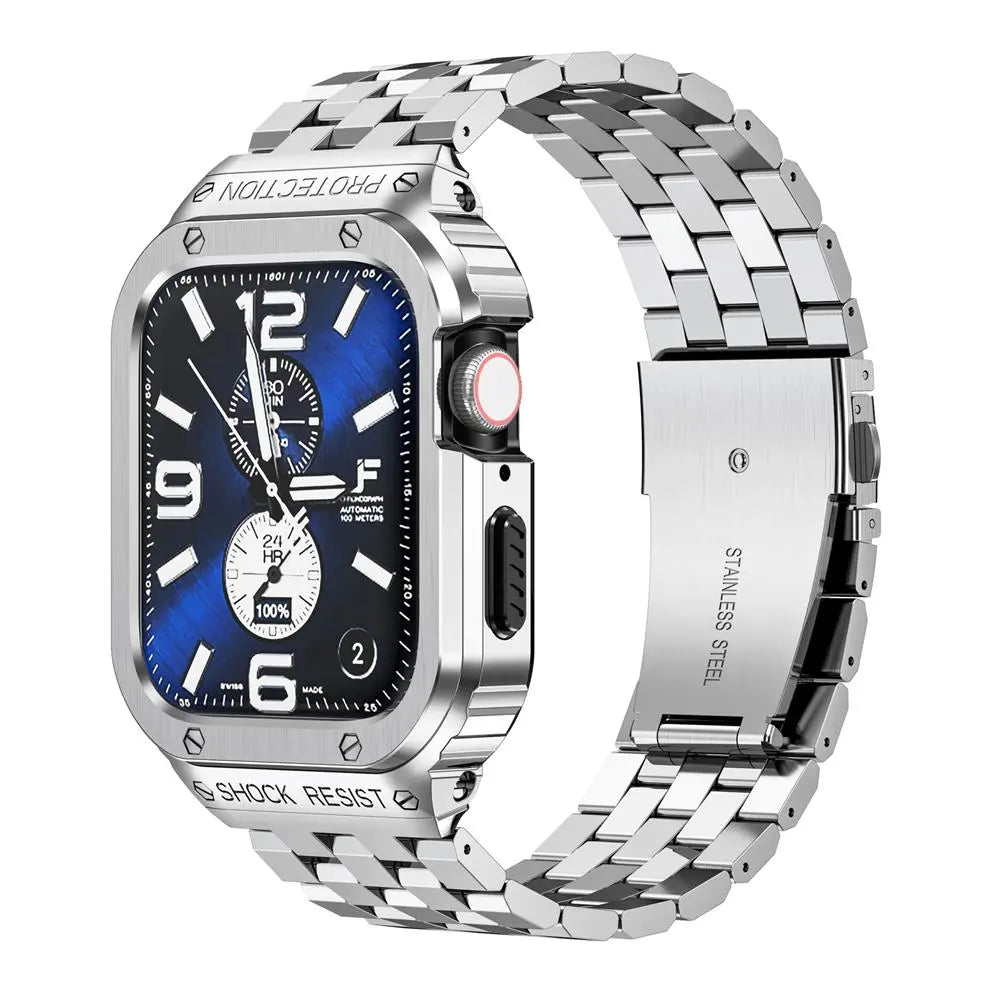 Avontic Stainless Steel Band Case Combo For Apple Watch Ultra 49mm - Avontic