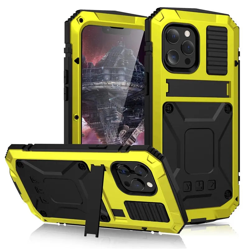 Avontic 360 Heavy Duty Rugged Military Grade Metal Case For iPhone 14 13 12 11 - Avontic