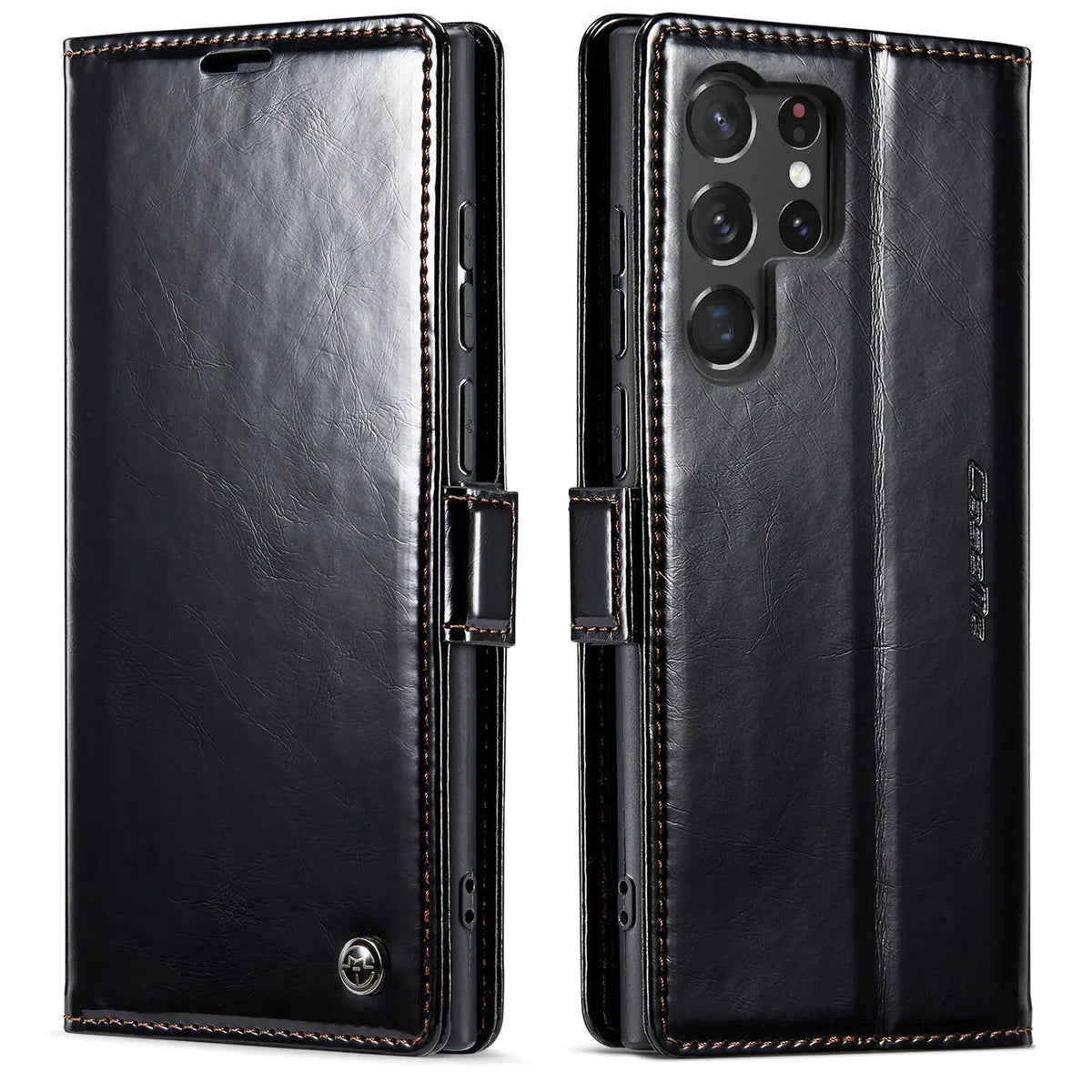Avontic Premium Leather Wallet Case For Samsung Galaxy S23 Ultra - Avontic