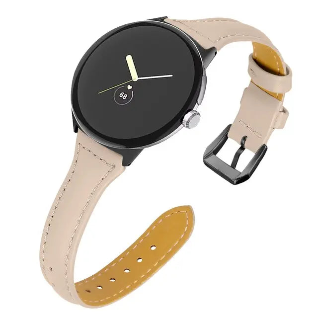 Pinnacle Slim Modern Leather Loop Band For Pixel Watch - Pinnacle Luxuries