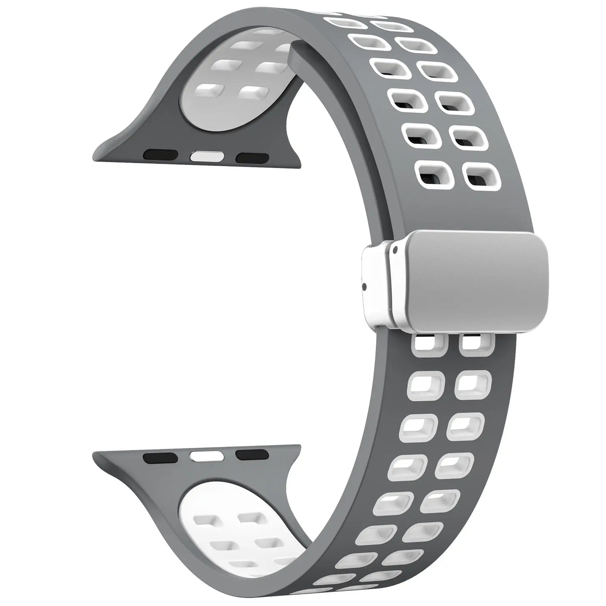 MagSport Silicone Band: Magnetic Metal Buckle Sport Band for Apple Watch - Avontic
