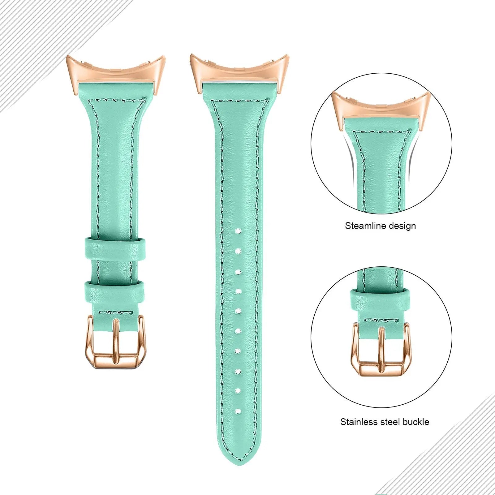 Pinnacle Slim Modern Leather Loop Band For Pixel Watch - Pinnacle Luxuries